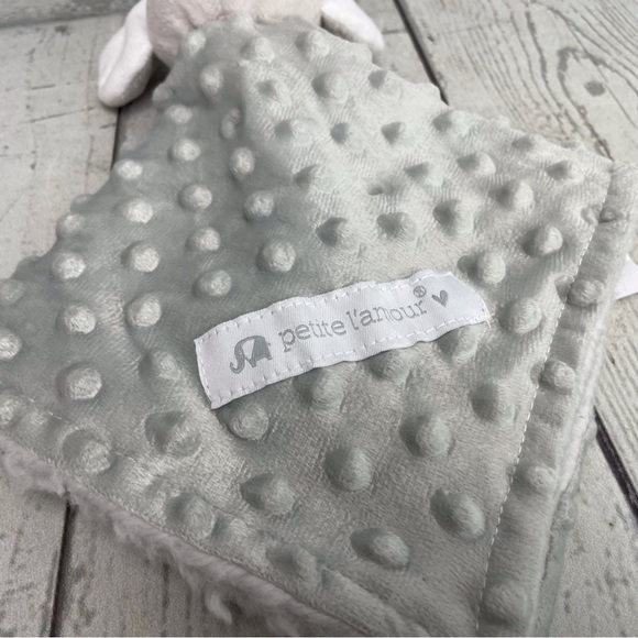 petite l’amour Elephant Lovey Security Blanket Plush Toy Baby Infant - Picture 3 of 9